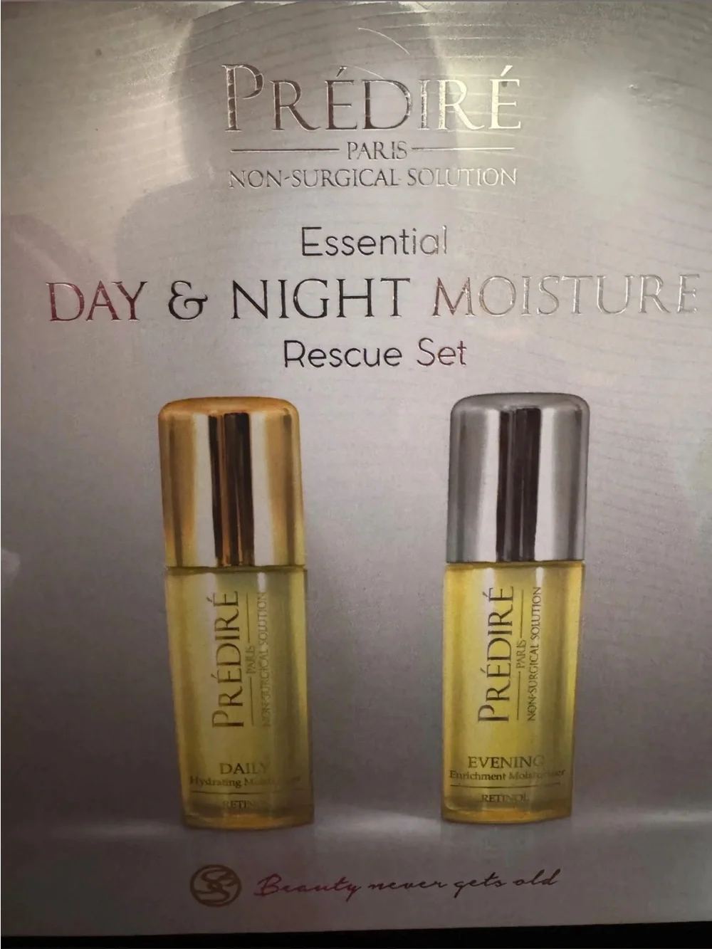 Prédiré Paris Daily & Evening Hydrating Moisturizer Set - Gold & Silver